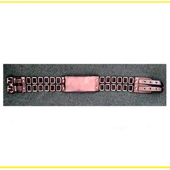 New Rare Miu Miu Top Grain High Grade Authen. Italian Leather Belt & Necklace main image 8